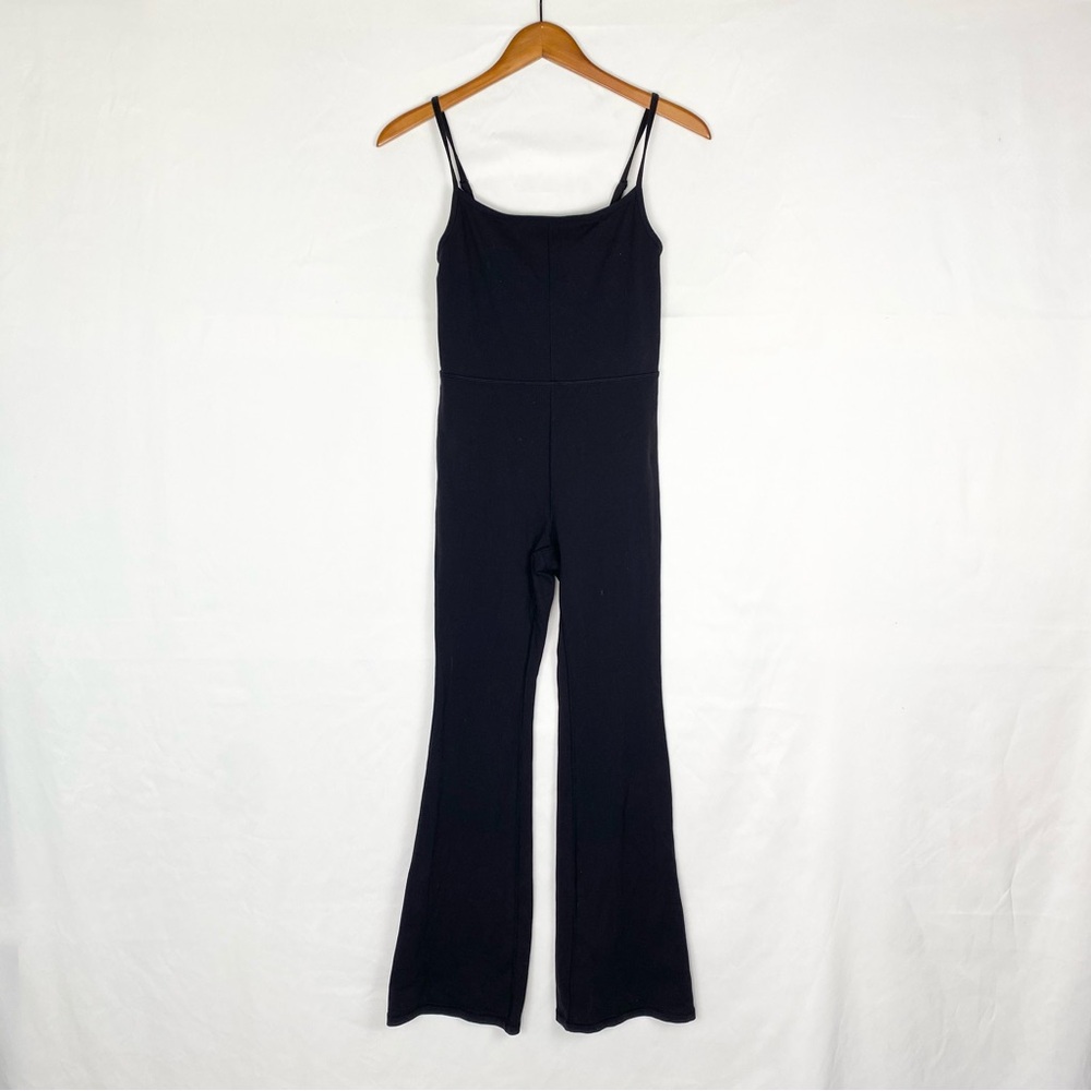 Aritzia Wilfred Free Divinity Kick Flare Jumpsuit Black Size Small 90s Inspired